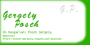 gergely posch business card